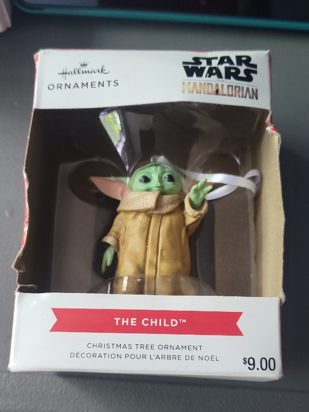 Hallmark Star Wars The Child (Baby Yoda) Kids Costume Ornament - Green & Tan